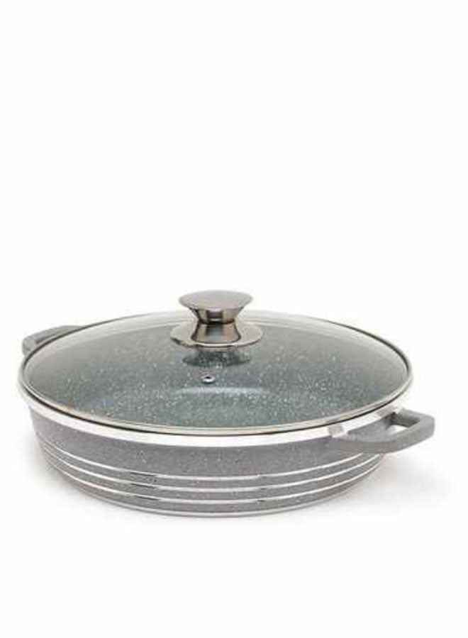 DESSINI Non-Stick Shallow Casserole 32 cm Grey/Clear  - Image 1