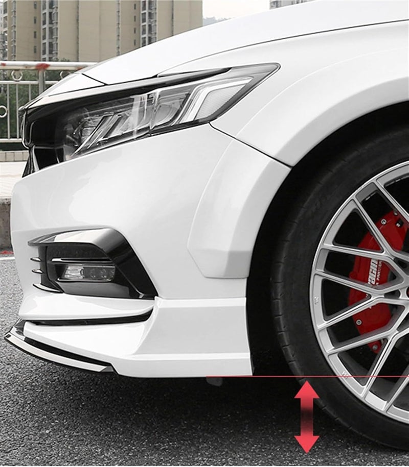 DEMULAX Front Bumper Side Splitter Cover Lip for Accord 2018-2019 - Image 4