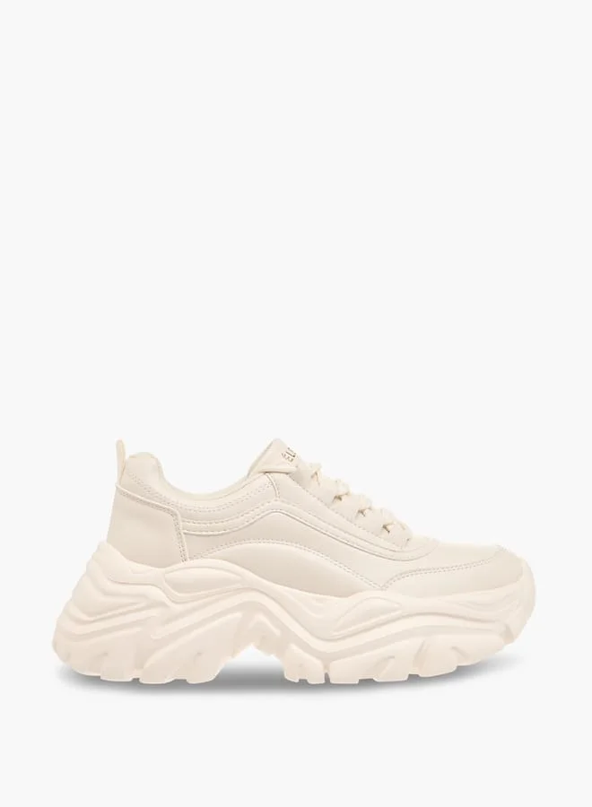 سيليست Women's Panelled Sneakers with Lace-Up Closure