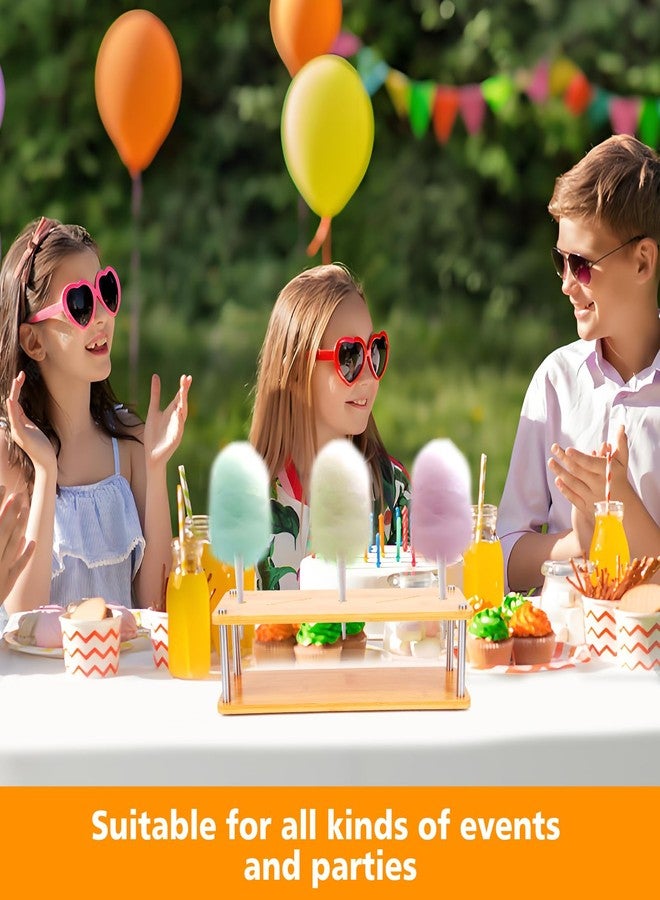 Enlisiwte 3 Hole Cotton Candy Holder, Durable Cotton Candy Stand for Parties, Fairs, Carnivals, and Commercial Use - Image 4