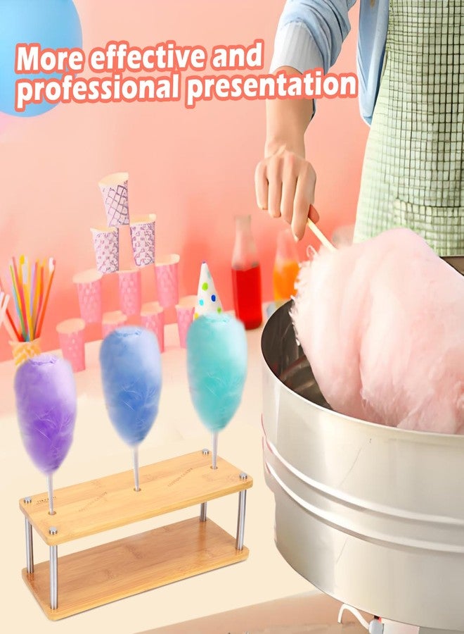 Enlisiwte 3 Hole Cotton Candy Holder, Durable Cotton Candy Stand for Parties, Fairs, Carnivals, and Commercial Use - Image 3