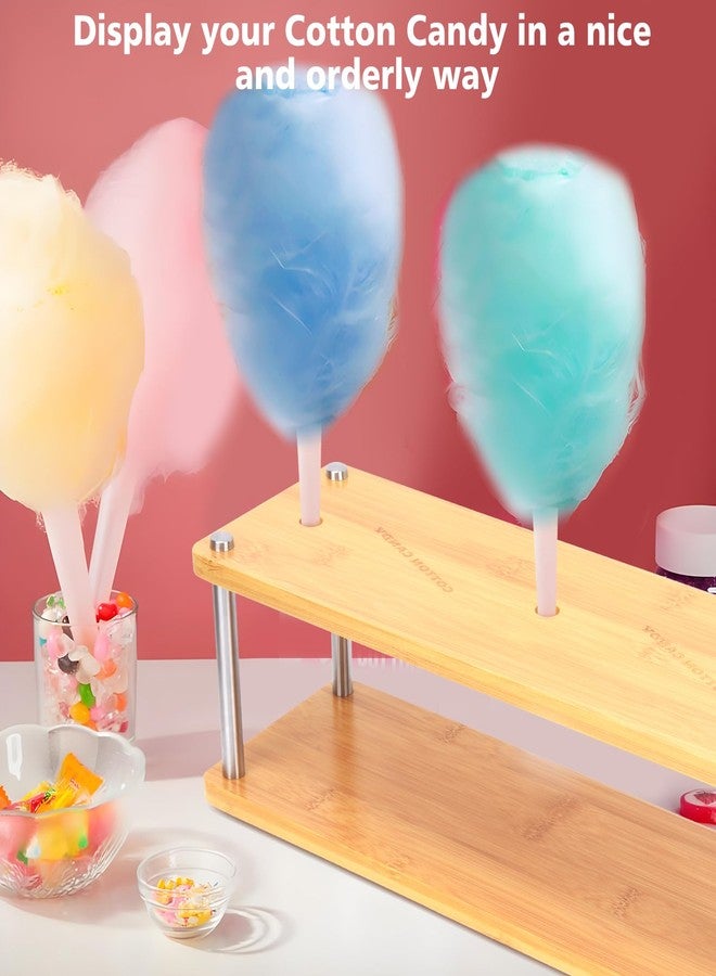 Enlisiwte 3 Hole Cotton Candy Holder, Durable Cotton Candy Stand for Parties, Fairs, Carnivals, and Commercial Use - Image 2