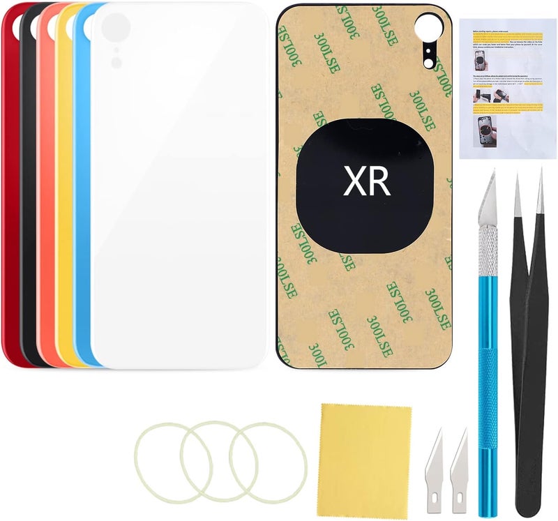 UooFide Rear Back Screen Cover Glass Replacement Compatible with iPhone XR 6.1-Inches All Carriers (White) - Image 1