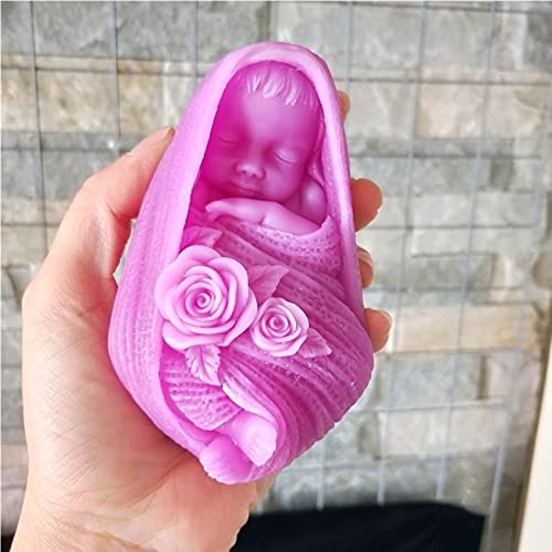 Anktily Baby Silicone Fondant Chocolate Candy Mold Cake Decoration Tools Baby Shower Soap Candle Mold Plaster Polymer Clay Mould - Image 5