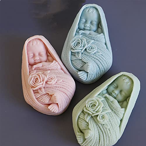 Anktily Baby Silicone Fondant Chocolate Candy Mold Cake Decoration Tools Baby Shower Soap Candle Mold Plaster Polymer Clay Mould - Image 4