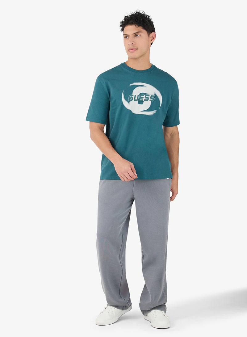 GUESS Lokni Crew Neck Short Sleeve T-Shirt - Image 4