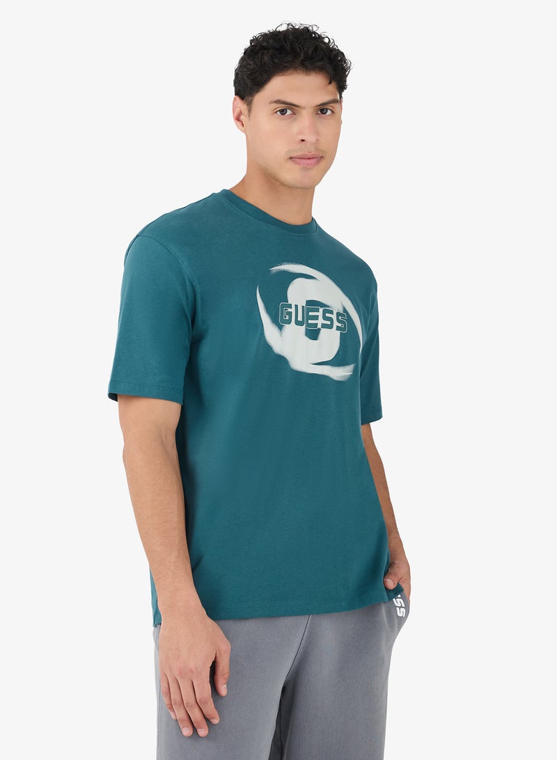 GUESS Lokni Crew Neck Short Sleeve T-Shirt - Image 1