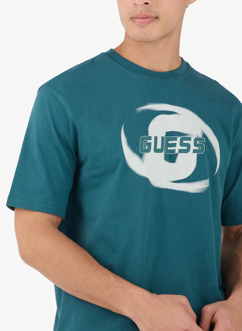 GUESS  Lokni Crew Neck Short Sleeve T-Shirt for Men | Best Price UAE