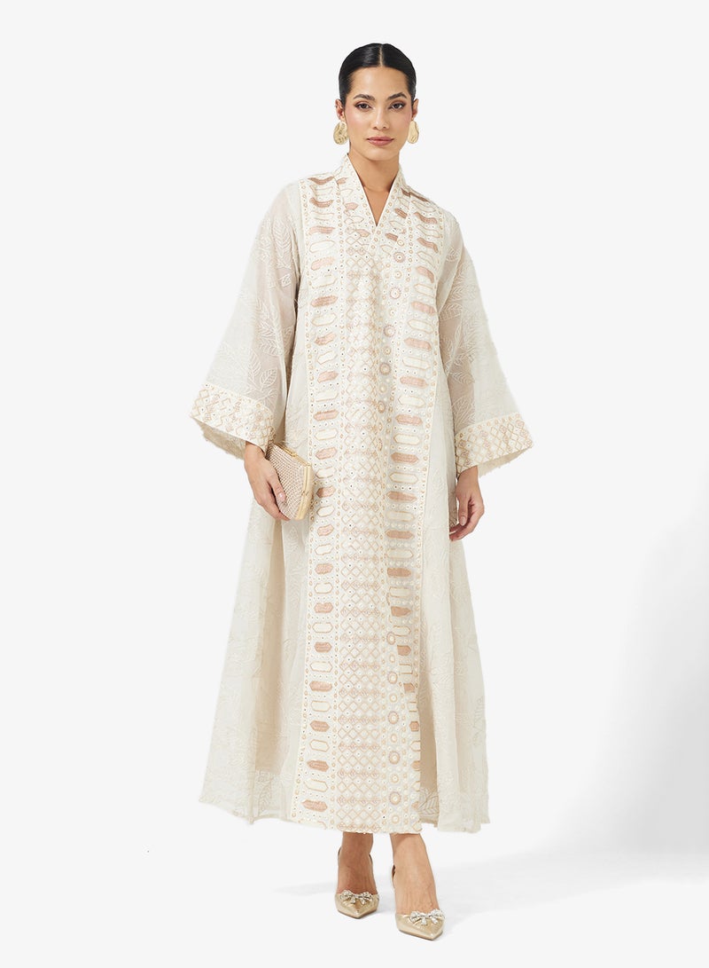 Khizana Embroidered Abaya - Image 1