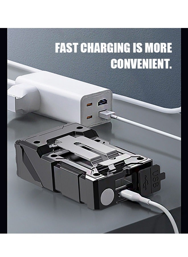 Beyond Flashlights High Lumens Rechargeable, Super Bright Flashlight with LCD Digital Display, Zoom, IPX7 Waterproof, Powerful Tactical Flashlight for Emergencies (Black) - Image 5