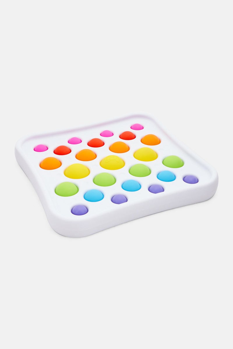 Fat Brain Toy Co Dimpl Push And Pops Deluxe Bubble Toys, White Combo - Image 4