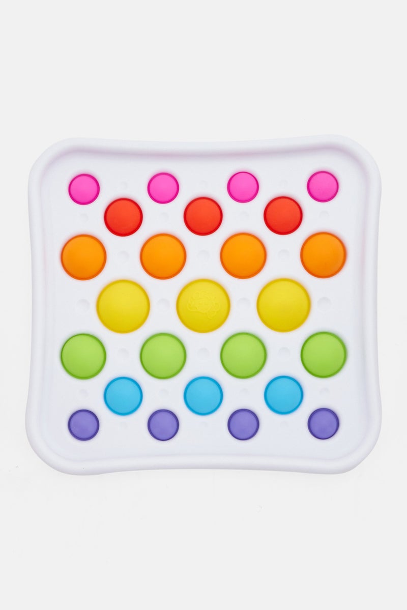 Fat Brain Toy Co Dimpl Push And Pops Deluxe Bubble Toys, White Combo - Image 3