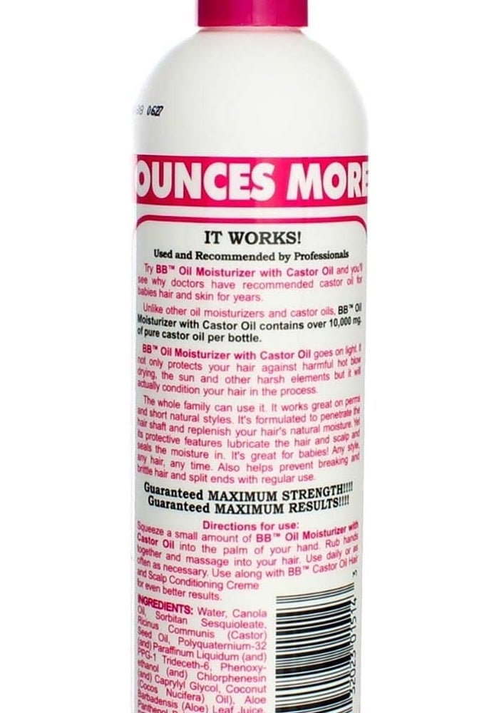 Bronner Bros Oil Moisturizer Hair Lotion with Castor Oil and Aloe - 12 oz - Image 3