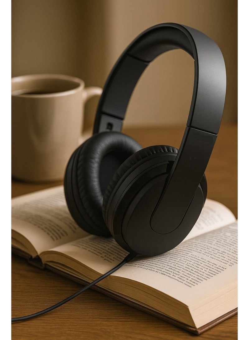 سماعة رأس سلكية  -  صوت جهير قوي محرك 40 ملم - تصميم مريح خفيف الوزن - ميكروفون مدمج للمكالمات  - قابل للطي وسهل الحمل – لون اسود . - Image 5