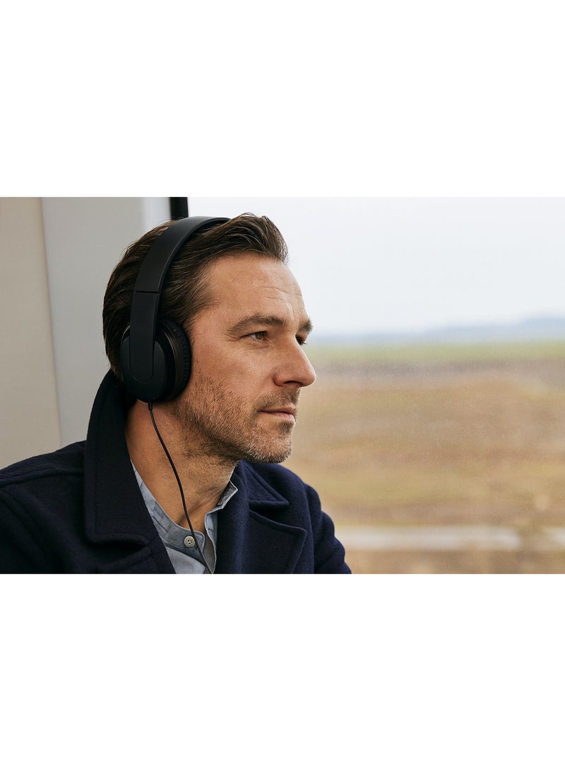 سماعة رأس سلكية  -  صوت جهير قوي محرك 40 ملم - تصميم مريح خفيف الوزن - ميكروفون مدمج للمكالمات  - قابل للطي وسهل الحمل – لون اسود . - Image 3