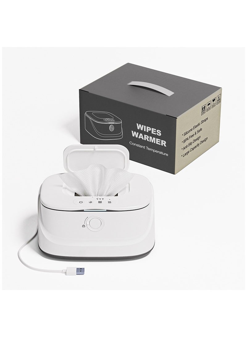 Loquat Baby Wipes Warmer Night Light USB Plug in Portable Car Thermostatic Wipes Box - Image 1