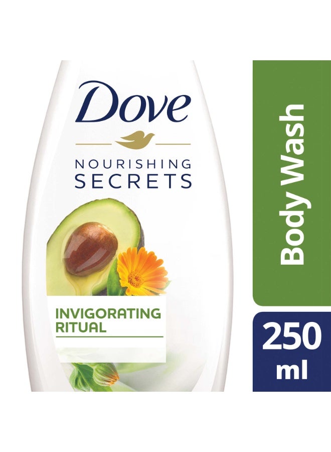 دوف غسول الجسم المنعش من دوف بخلاصة الأفوكادو والآذريون 250 مل - Image 2