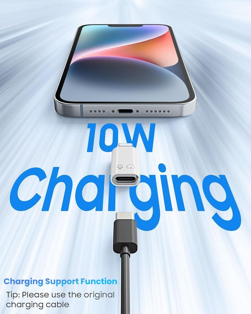 Verilux® 10W USB C Female to Lighting Male Adapter, Lighting Male to USB-A Female USB 3.0 Connector, Support OTG Function with 5GBPS Transfer Speed for iPhone 14/13/12/11 (Not Support Calling) - Image 5