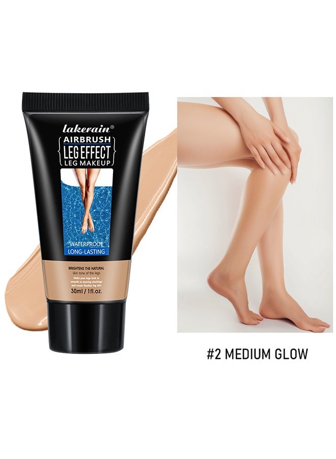 lakerain Leg Makeup 30ml - Waterproof No Transfer, Leg Vein Cover up Makeup for Varicose Veins Waterproof Black Skin, Leg and Body Scar Cover up Makeup for Tattoo Cover Up (#02) - Image 2
