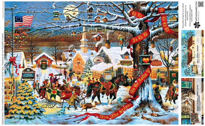 Buffalo Games - Charles Wysocki - Small Town Christmas - 300 Piece Jigsaw Puzzle for Adults -Challenging Puzzle Perfect for Game Nights - Finished Size is 21.25 x 15.00 - Image 5