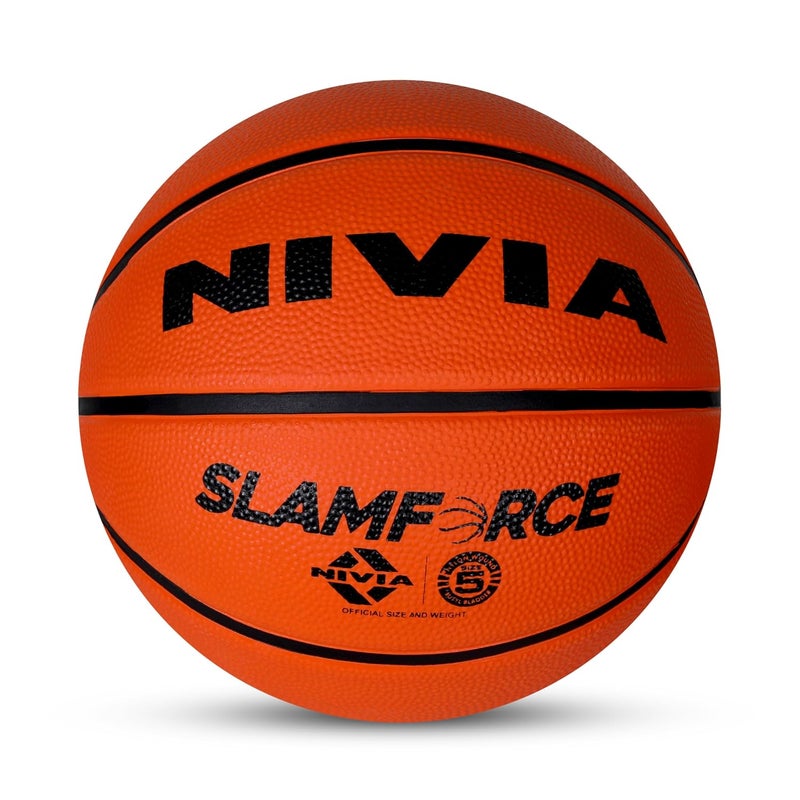 Nivia Slamforce Encounter Basketball (Size 5) Cushioned Durable Rubber Indoor and Outdoor Play - Image 1