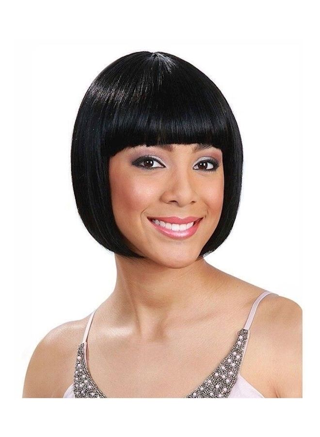 نيبمينينت شعر مستعار تشي ليو قصير وقابل للتموج للنساء أسود - Image 1