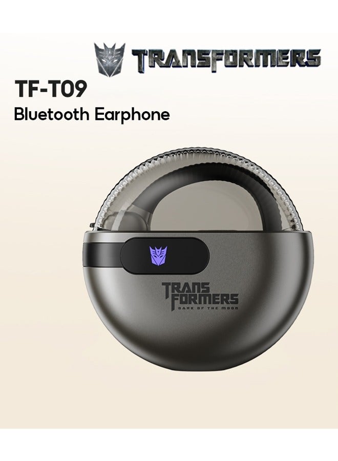Transformers TF-T09 Wireless Bluetooth Earbuds Gaming Headphones Long Battery Life Headset Low Latency HIFI Stereo Sound with Music Noise Cancellation Calls Grey - Image 2