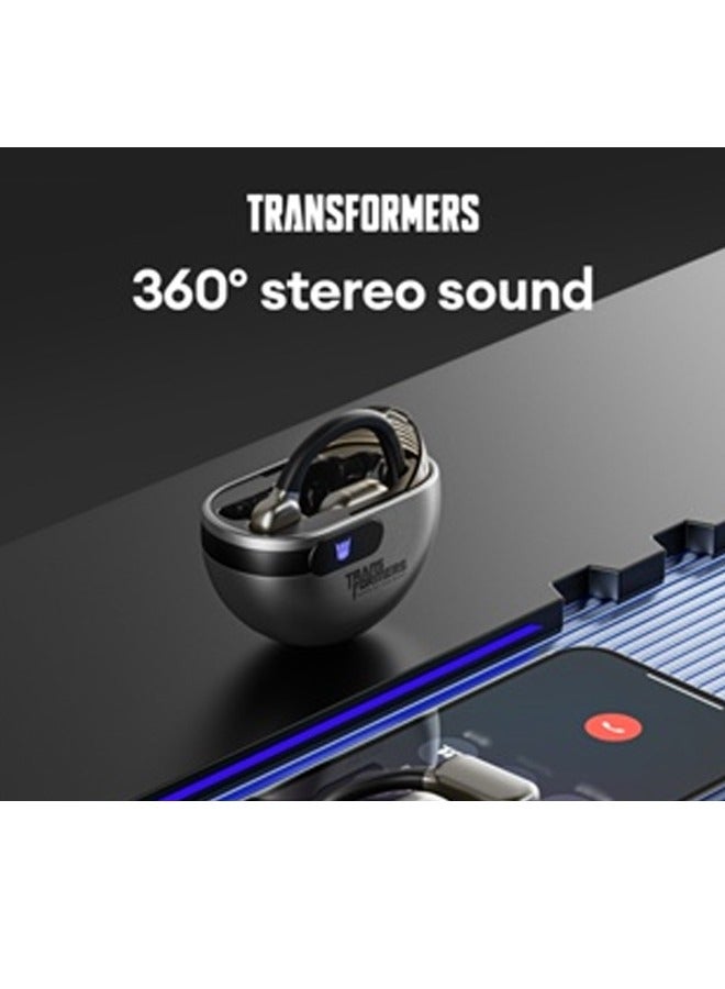 Transformers TF-T09 Wireless Bluetooth Earbuds Gaming Headphones Long Battery Life Headset Low Latency HIFI Stereo Sound with Music Noise Cancellation Calls Grey - Image 3