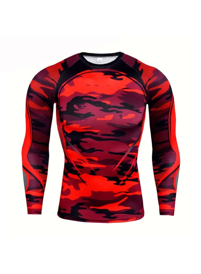 Sports Tight Long Sleeve Basketball Suit Running Gym Coaching Suit Riding Training Breathable Elastic Running Base Speed