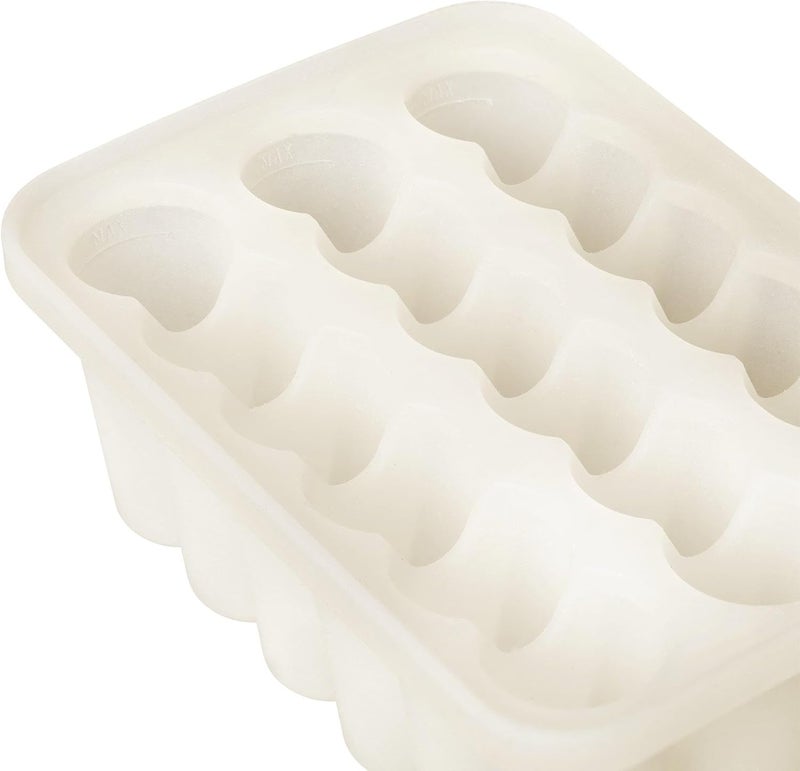 BIBS Baby Food Freezer Tray - Ivory Silicone - Image 2