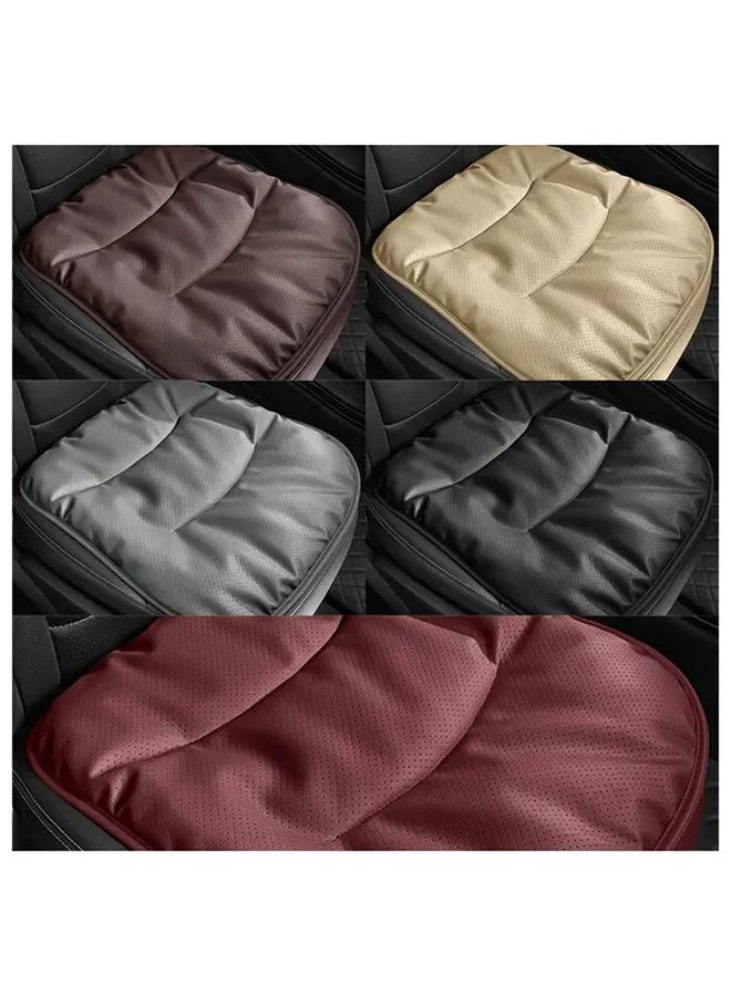 Cloud Touch Beige Car Front Seat Cushion Breathable Ergonomic Comfortable Light - Image 1