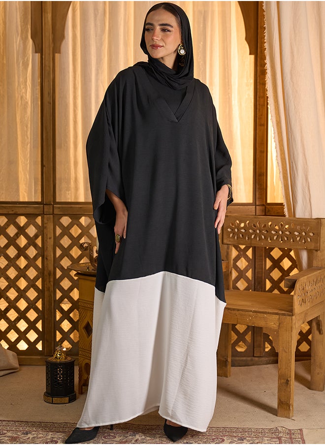 Clue Dual-Tone Tencel Abaya  - Image 3