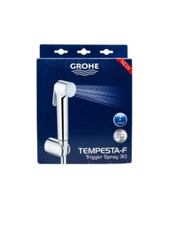 Grohe Tempesta-F Trigger Spray 30 Wall Holder Set | With Trigger Control Hand Shower / Wall Shower Holder / TwistFree Shower Hose 1250mm | Anti-Limescale System | Easy to Clean | Chrome | 27513001  - Image 3