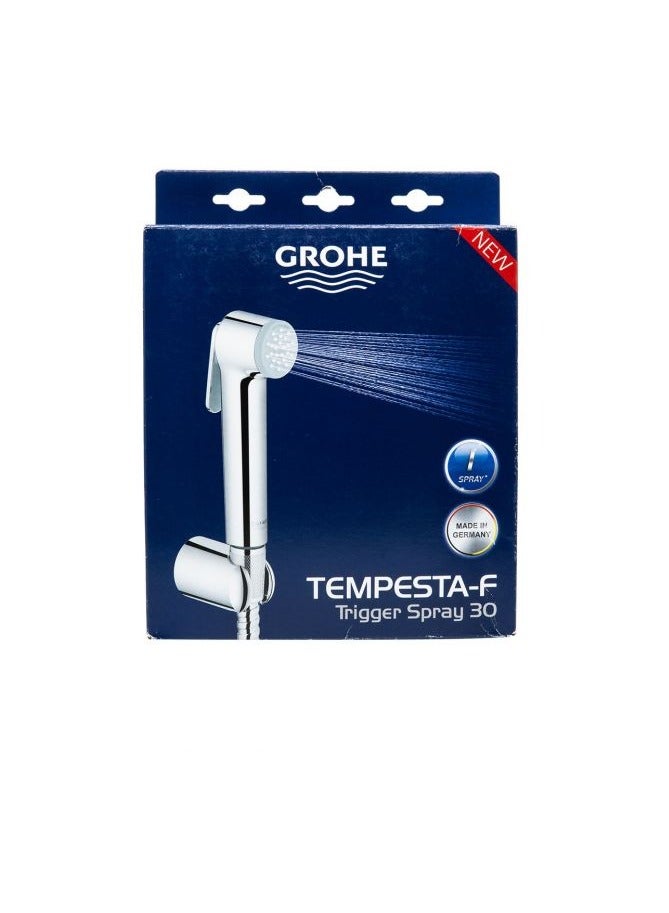 Grohe مجموعة حامل الحائط مع رشاش تيمبيستا-ف 30 | مع تحكم في الرشاش اليدوي / حامل دش حائطي / خرطوم دش خالي من الالتواء 1250 مم | نظام مضاد لتراكم الكلس | سهل التنظيف | كروم | 27513001 - Image 3