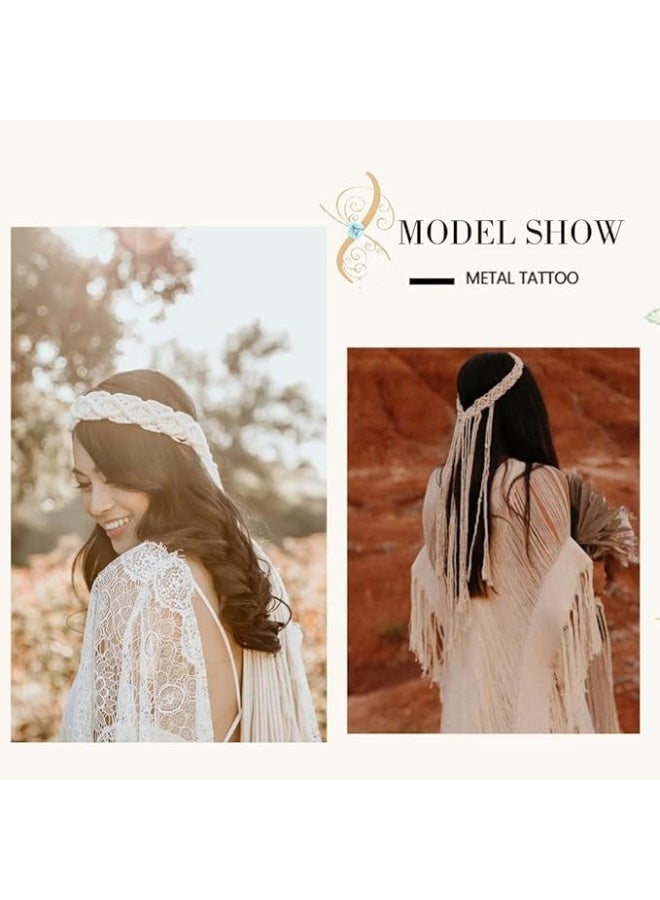 انتيكيانو رباط رأس مكرمي – ديكور يدوي من القطن – الطول 60 سم - Image 5