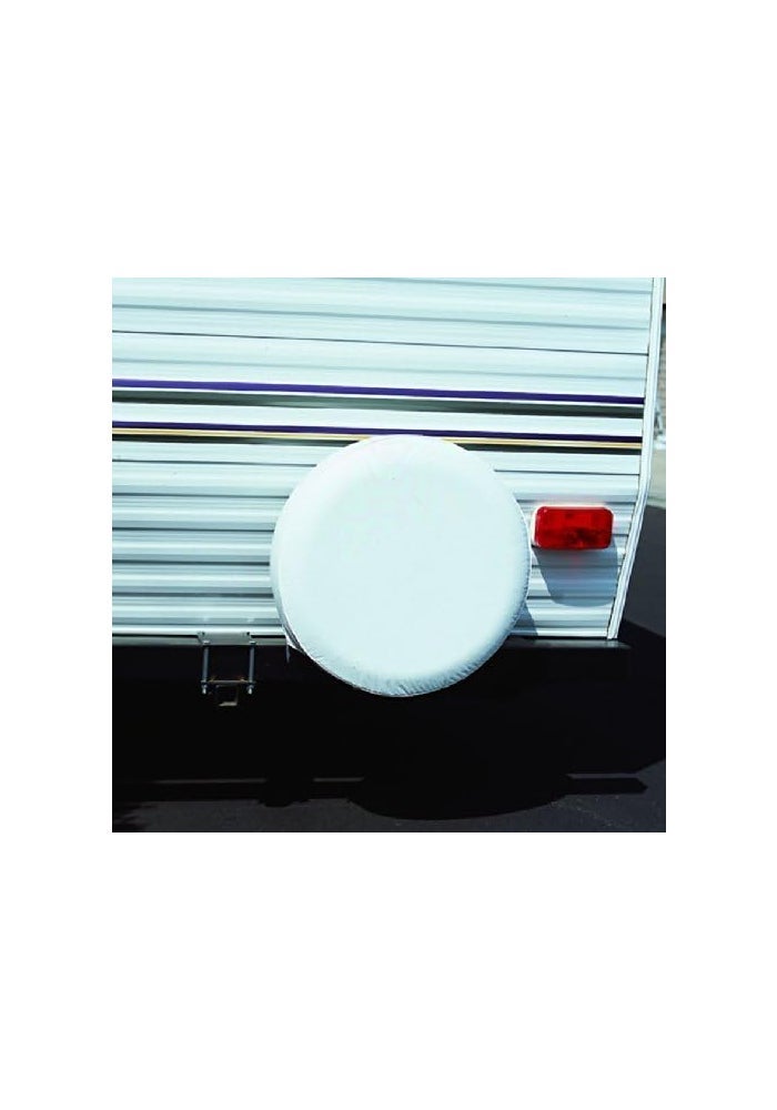 ADCO Polar White Vinyl Tire Cover for 27" Wheels - Image 2