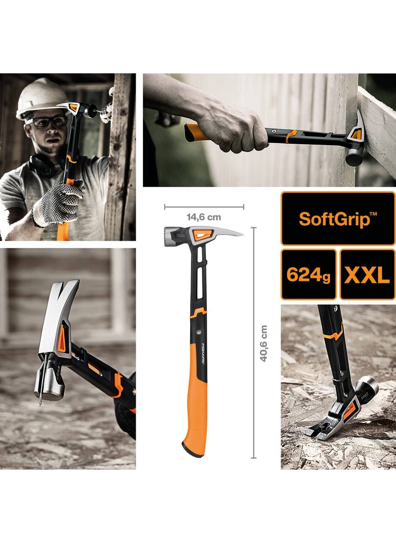 Fiskars Fiskars IsoCore framing hammer XXL 22oz 16 milled 1020216  - Image 2