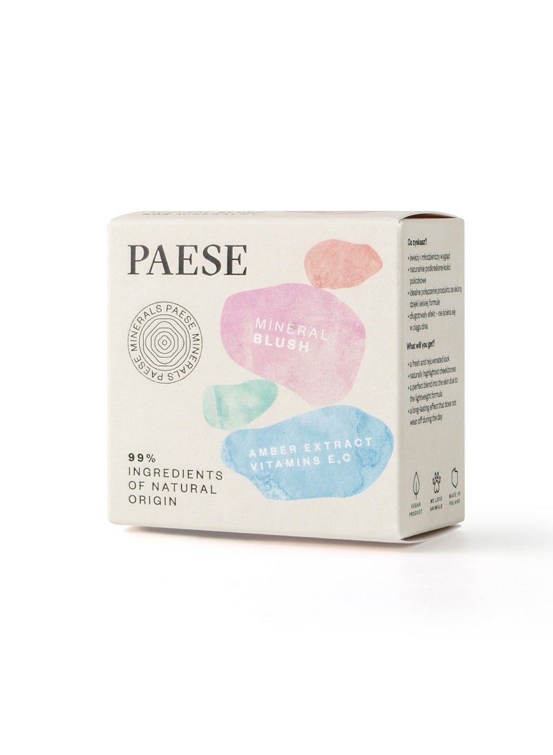 Paese Mineral Blush with Natural Ingredients, Long Lasting Effect, 300W Peach  - Image 3