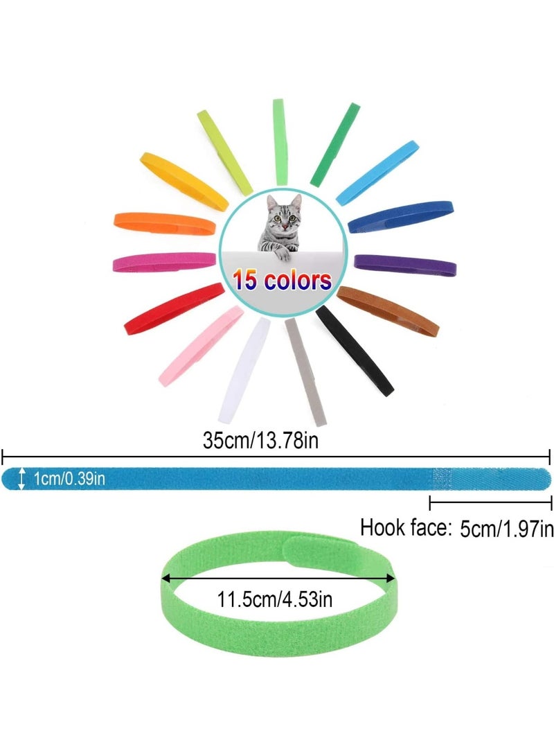 30 Pack Newborn Puppy Collars, Puppy ID Collars, Safe and Skin Friendly, Soft and Comfortable, Won't Scratch Pet Skin, Not Easy to Fall Off, Perfect for Newborn Puppies, Kittens or Other Small Animals - Image 2