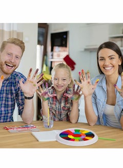 Excefore Finger Painting Kit, 12 Pattern Stamps 25 Color Printing Pads Washable Colors Finger Painting Easy to clean Non-toxic Children's Painting Toys  - Image 5