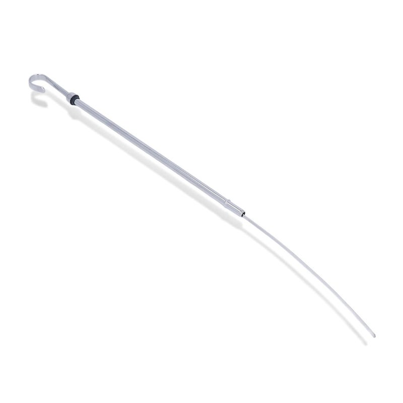 woobles Engine Dipstick Tool Engine Oil Dipstick Tube 12 in Stainless Steel Fluid Oil Level Dipstick Tool Replacement for 318 340 360 Engine(Chrome Silver) - Image 3