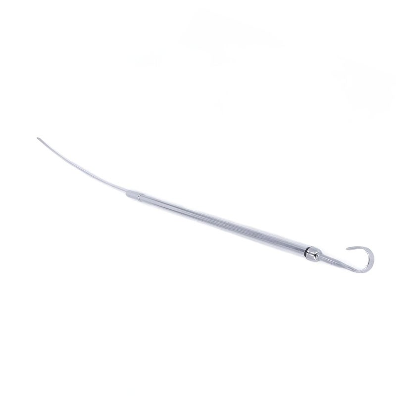 woobles Engine Dipstick Tool Engine Oil Dipstick Tube 12 in Stainless Steel Fluid Oil Level Dipstick Tool Replacement for 318 340 360 Engine(Chrome Silver) - Image 5