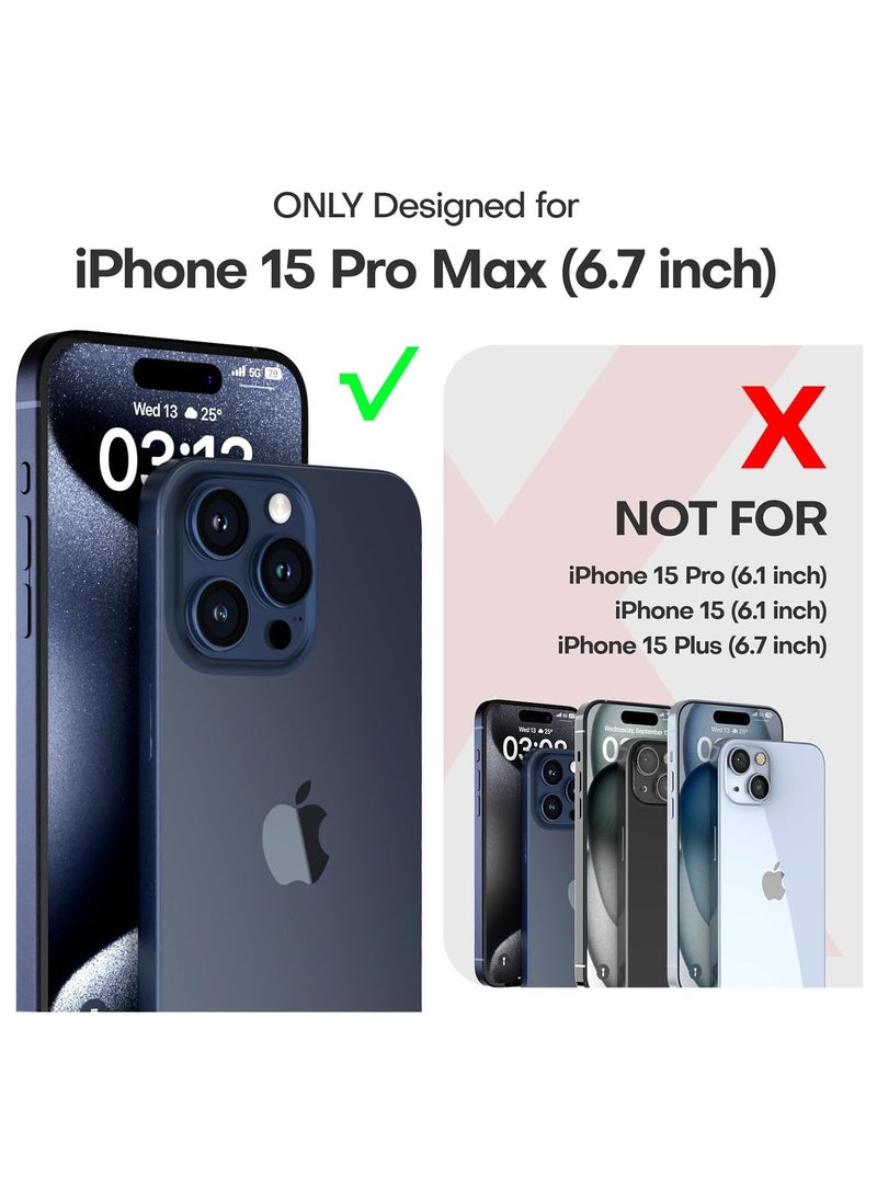 Raxoom iPhone 15 Pro Max Case, [5 in 1] 1X Clear Case [Not-Yellowing] with 2X Tempered Glass Screen Protector + 2X Camera Lens Protector, [Militarized Drop Defense] Slim Phone Case 6.7 inch, Clear - Image 5