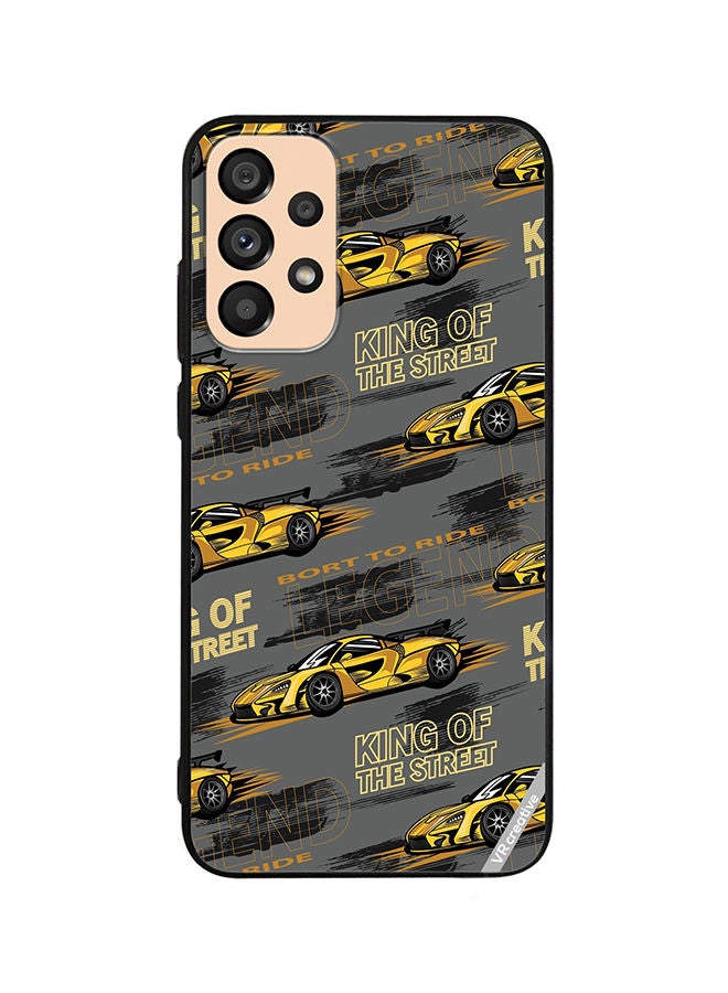 VR CREATIVE Protective Case Cover For Samsung Galaxy A53 5G Abstract Seamless Pattern With Sport Cars Design Multicolour - Image 1