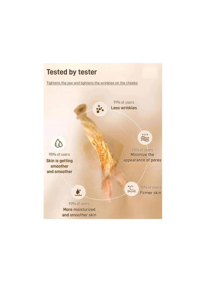 Ginseng Extract Liquid, Ginseng Polypeptide Anti-Ageing Essence, Ginseng Gold Polypeptide Anti-Ageing Essence, Ginseng Serum, for Tightening Sagging Skin Reduce Fine Lines (2Pcs)