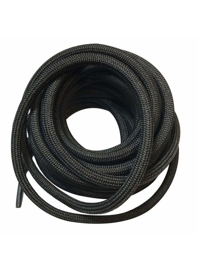 bq 3 Pairs Heavy Duty Round Boot Laces Shoelaces for Hiking Walking Construction Safety Work Boots Shoes, Black, 39"(100cm) - Image 1
