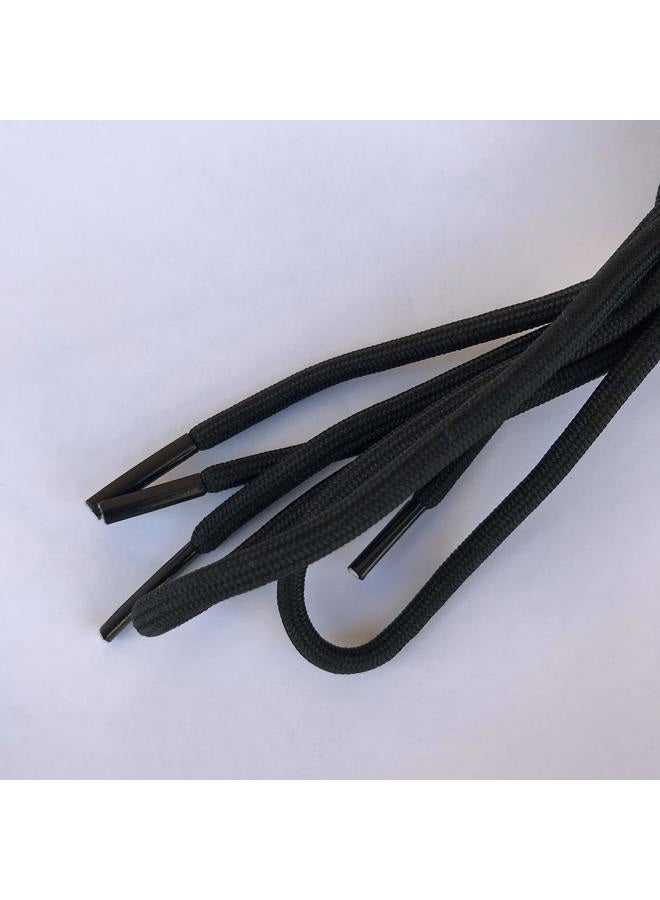 bq 3 Pairs Heavy Duty Round Boot Laces Shoelaces for Hiking Walking Construction Safety Work Boots Shoes, Black, 39"(100cm) - Image 4