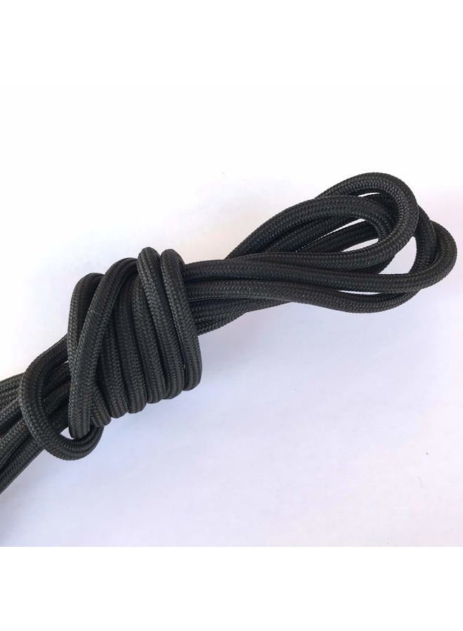 bq 3 Pairs Heavy Duty Round Boot Laces Shoelaces for Hiking Walking Construction Safety Work Boots Shoes, Black, 39"(100cm) - Image 3