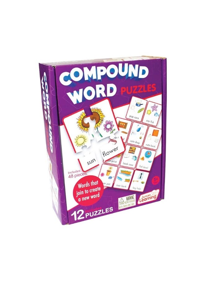 Junior Learning JL244 Compound Word Puzzles, Multicolor