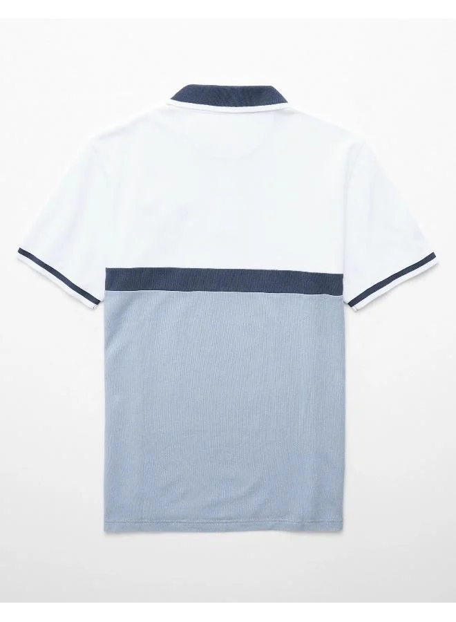 American Eagle AE Logo Flex Pique Polo Shirt